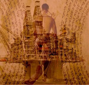Flatlining-Nova-Scotia-Contemporary-artist-gallery-sees-a-seismic-shift-from-dull-and-uninspired-to-vibrant-and-new-on-the-Ethereum-blockchain-Web-3.0-Hibernia-Oil-Rig-platorm-Distance