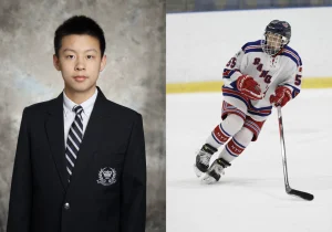 （Qiushi Han – The developer of Shotguard & Junior hockey player, OJHL）