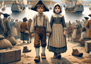 New Grand Pré 1755 deportation Children's book Cajun Dead et Le walkin` Stick shines a parable narrative light on human flow UNESCO refugee and World Humanitarian Crisis.