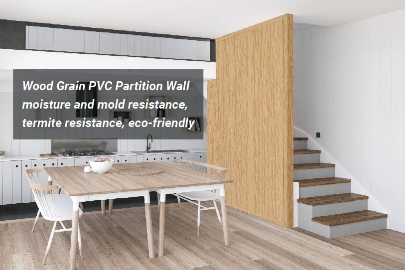 Wood grain PVC partition walls offer many benefits to users (Source: Kosmos)