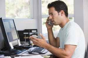 general contractor calling a remodeling lead