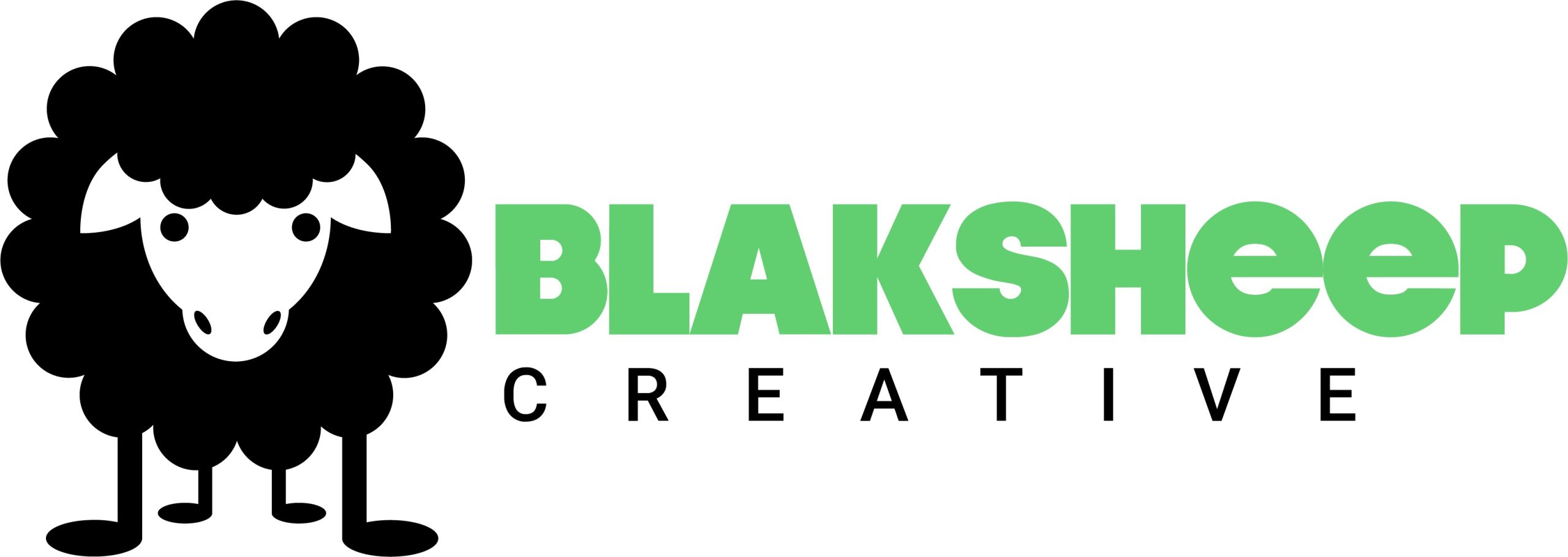 blaksheep creative green black horizontal logo@3x