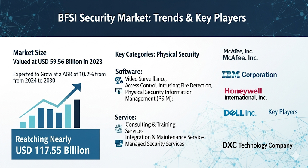 BFSI Security Market to Double by 2030, Hit USD 117.55 Bn