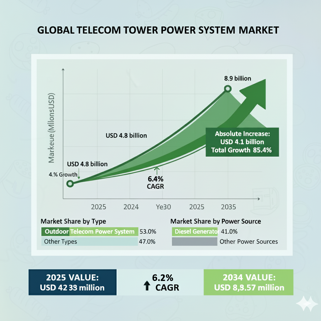 U.S. Telecom Tower Power System Market Forecast 2025–2035: Trends and ...
