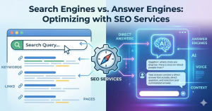 Search Engines vs. Answer Engines Optimizing with SEO Services