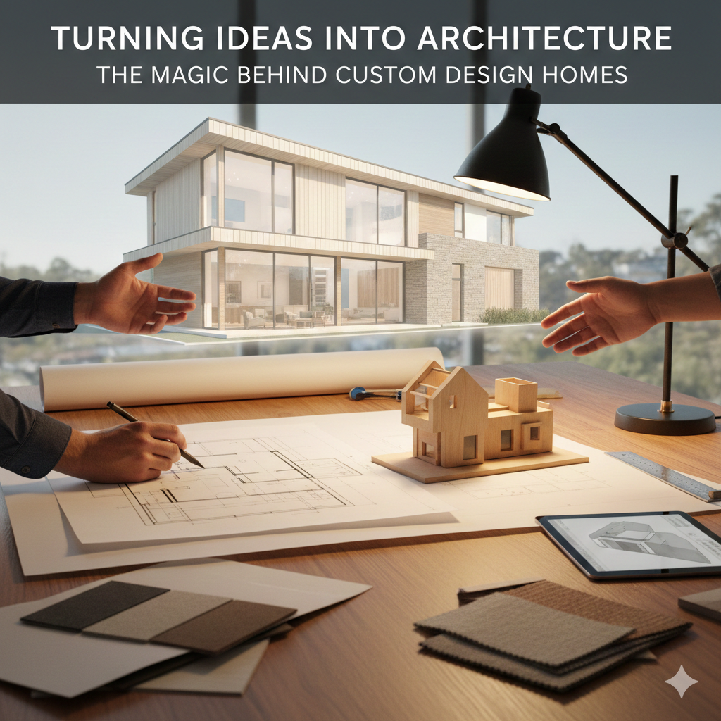 Turning Ideas Into Architecture: The Magic Behind Custom Design Homes