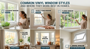 Common Vinyl Window Styles and Where They Work Best in Homes