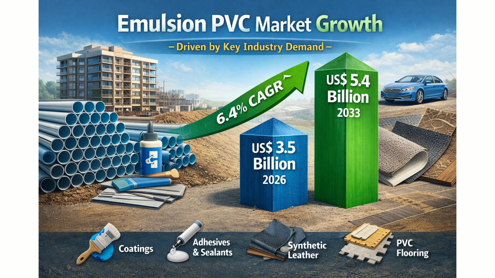 Emulsion Pvc Process Emulsion PVC Market to Grow Steadily to US$ 5.4 billion by 2033 ...