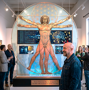 From Vitruvian Man to Zeitgeist The Male Nude Archetype as Sacred Geometry in Contemporary Art