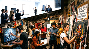 Modern Art Market Is Crumbling Zeitgeist Artists like Theriault Are Seizing the now Moment. While dull and uninspired mainstream art media sleeps