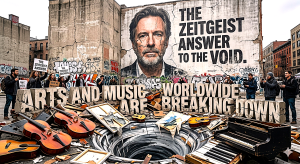 Arts and Music Worldwide Are Breaking Down in the Epicentric collapse of meaning—Claude Edwin Theriault Is the Zeitgeist Answer to the Void