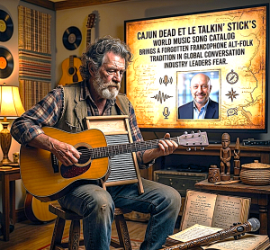 Cajun Dead et le Talkin' Stick world music song catelogue bring a forgotten Francophone alt-folk tradition in global conversation industry leaders fear