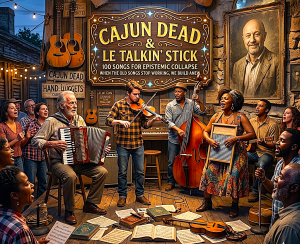 Cajun Dead & le Talkin' Stick 100 Songs for Epistemic Collapse. When the old songs stop working, we build anew.