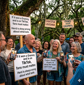 If it won a Grammy and is on TikTok fans it must matter. The herd is always wrong about what lasts. Cajun Dead music is what the herd cannot hear yet
