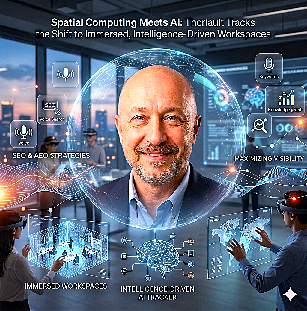 Spatial Computing Meets AI Theriault Tracks the Shift to Immersed, Intelligence-Driven Workspaces