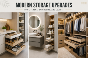 Modern Storage Upgrades for Kitchens, Bathrooms, and Closets