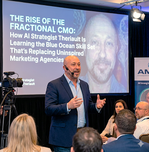The Rise of the Fractional CMO How AI Strategist Theriault Is Learning the blue ocean Skill Set That's Replacing uninspired marketing agencies.