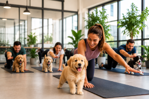 Why Puppy Pilates Is Perfect for Corporate Wellness Events