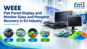 WEEE Flat Panel Display and Monitor Glass and Phosphor Recovery in EU Industry