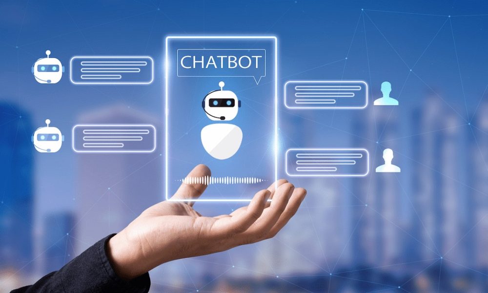 AI‑powered chatbot market growth chart with regional segmentation and forecast trends