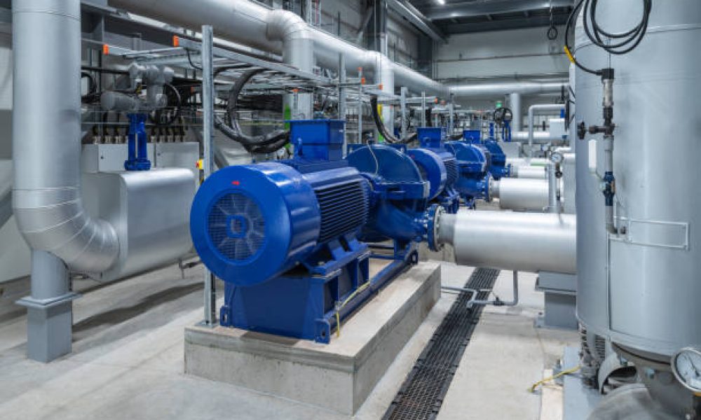 Water pumps in a large power plant
