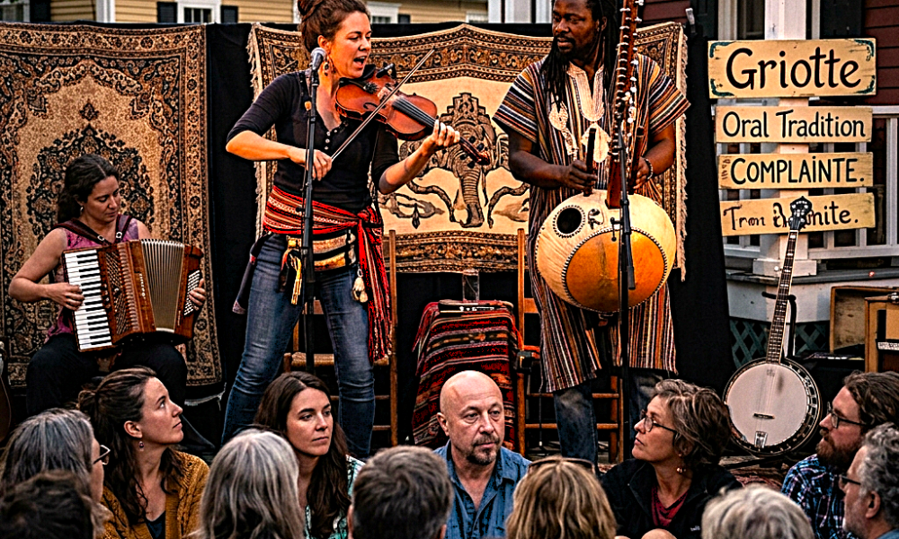 Alt-Folk Complainte Griot folklore in Acadian song Tradition