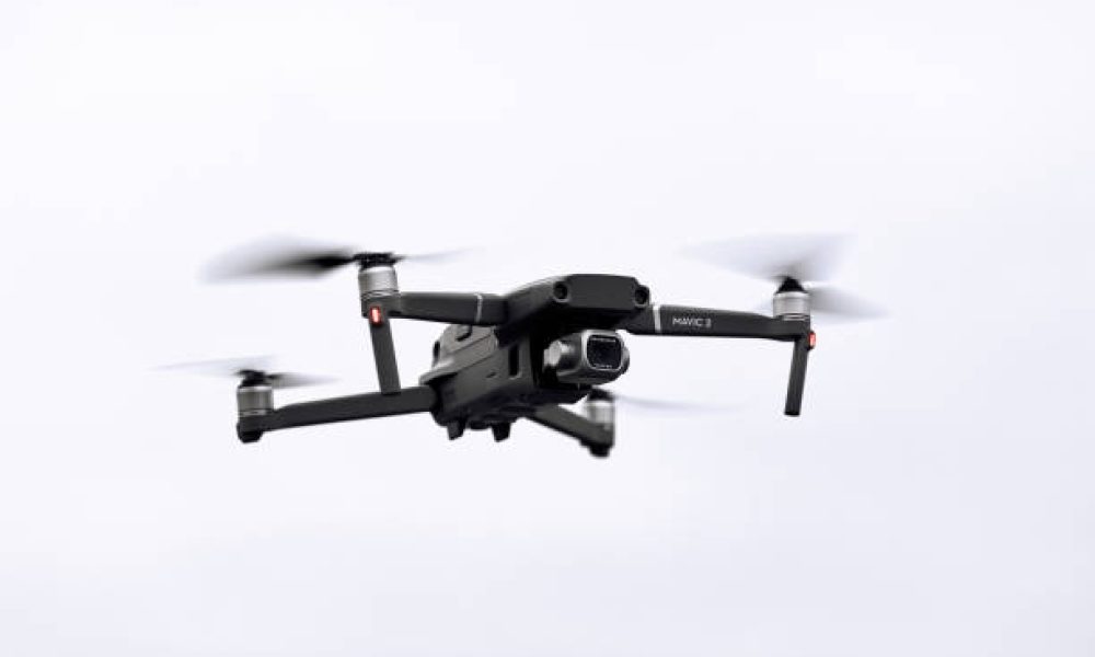 DJI Mavic 2 Pro in flight. DJI Mavic 2 Pro one of the most portable drones in the market, with Hasselblad camera. 21.03.2019 Rostov-on-Don, Russia