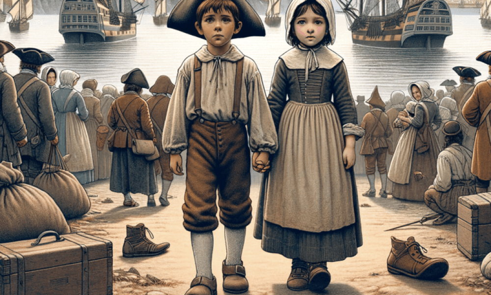 New Grand Pré 1755 deportation Children's book Cajun Dead et Le walkin` Stick shines a parable narrative light on human flow UNESCO refugee and World Humanitarian Crisis.