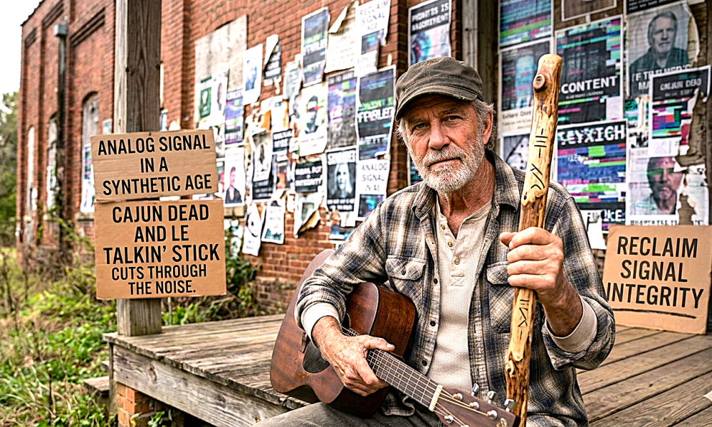 Cajun Dead et le Talkin’ Stick Exposes the Cracks in a Post-Truth, AI-Driven Media Reality