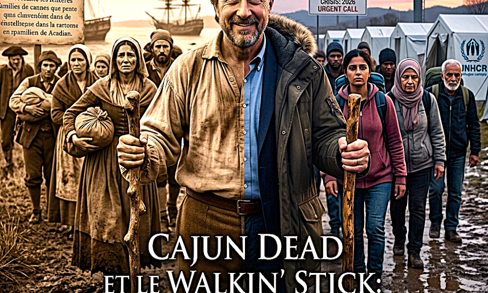 Cajun Dead et le Walkin`Stick Film Trilogy Ignites War Refugee Crisis Awakening