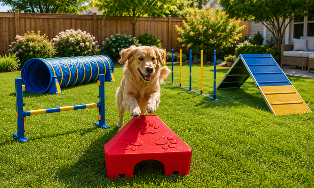 Dog Exercise Equipment for Creating a Fun Backyard Agility Course