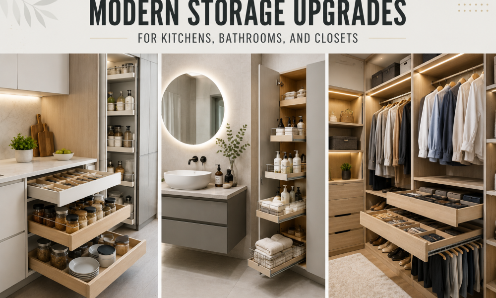 Modern Storage Upgrades for Kitchens, Bathrooms, and Closets