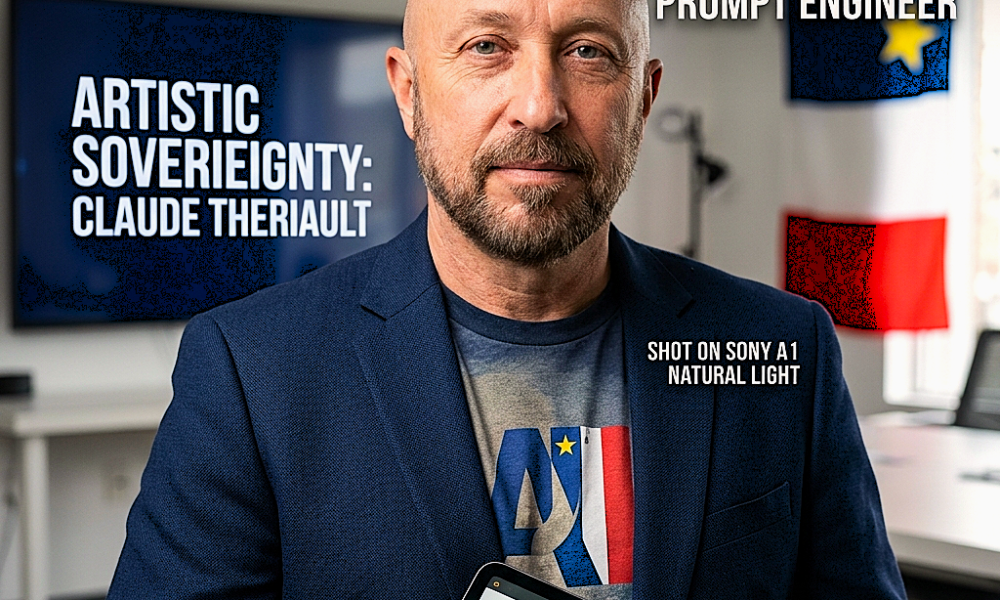 Claude Theriault AI strategist, prompt engineer, branding, and Acadian identity. Redefines artistic sovereignty in the multidimensional brand thesis.