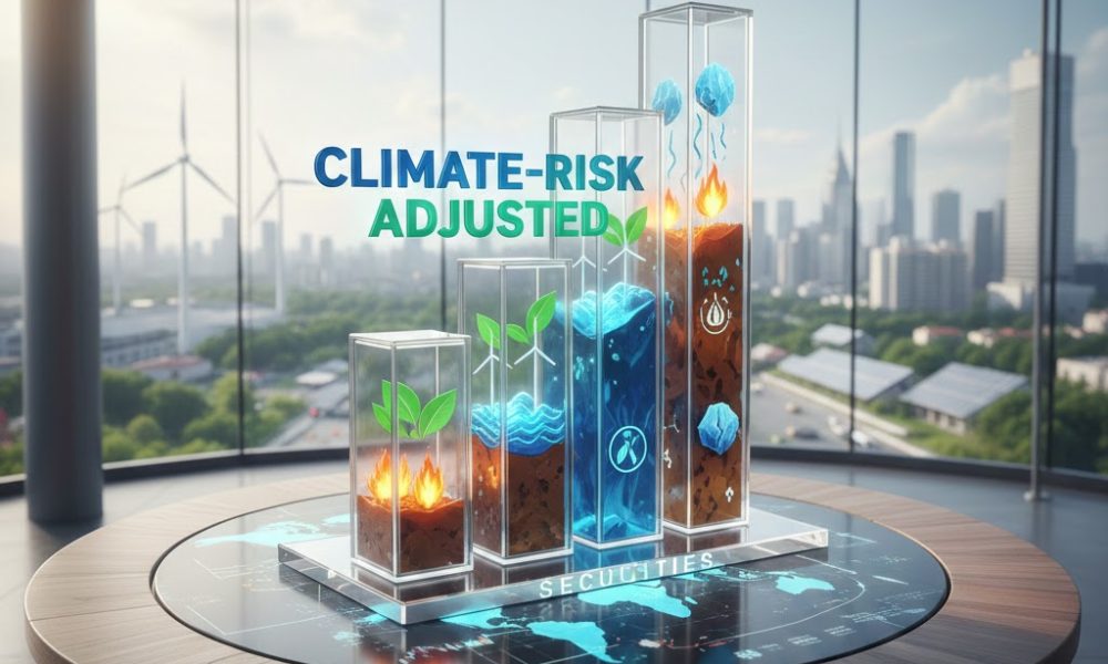 Climate-Risk Adjusted Securities market