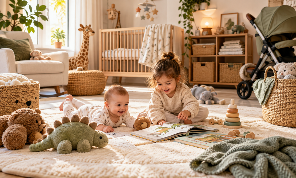 Cozy Scandinavian Nursery Playtime