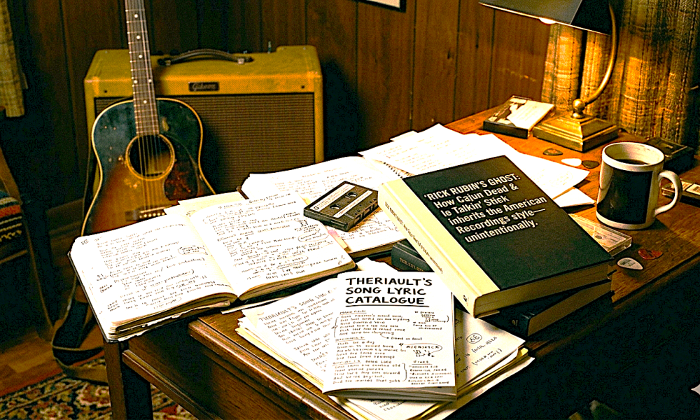Theriault's song lyric catalogue in Rick Rubin’s Ghost How Cajun Dead & le Talkin' Stick inherits the American Recordings style—unintentionally.