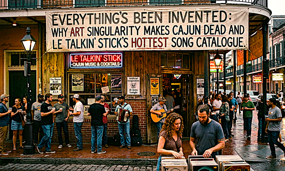 Everything`s Been Invented Why Art Singularity Makes Cajun Dead et le Talkin' Stick hottest Song Catalogue