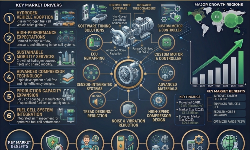 Hydrogen Fuel Cell Air Compressor Systems Market