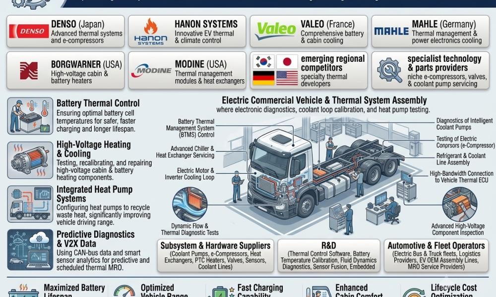 Electric Commercial Vehicle Thermal Management Systems Market