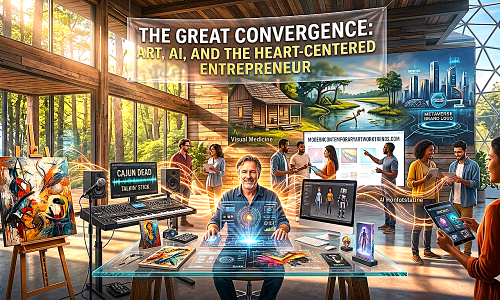 Great 2030 Convergence Artist Theriault of MBF-Lifestyle East Coast Reboots Global Intersection of Art, Tech, & Heart Centered Entrepreneurship