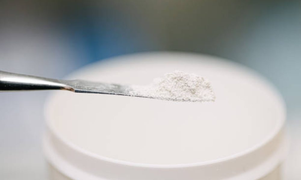 White powder, medicines in stomatology.