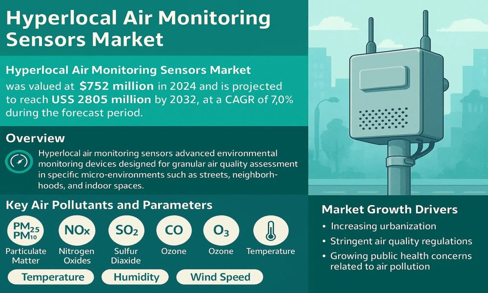 Hyperlocal Air Monitoring Sensors Market: Demand Forecast, Investment ...