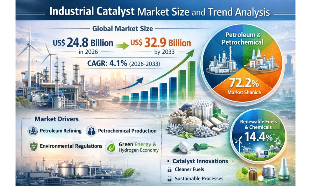 Industrial Catalyst Market Forecasted to Grow to US$ 32.9 billion by ...