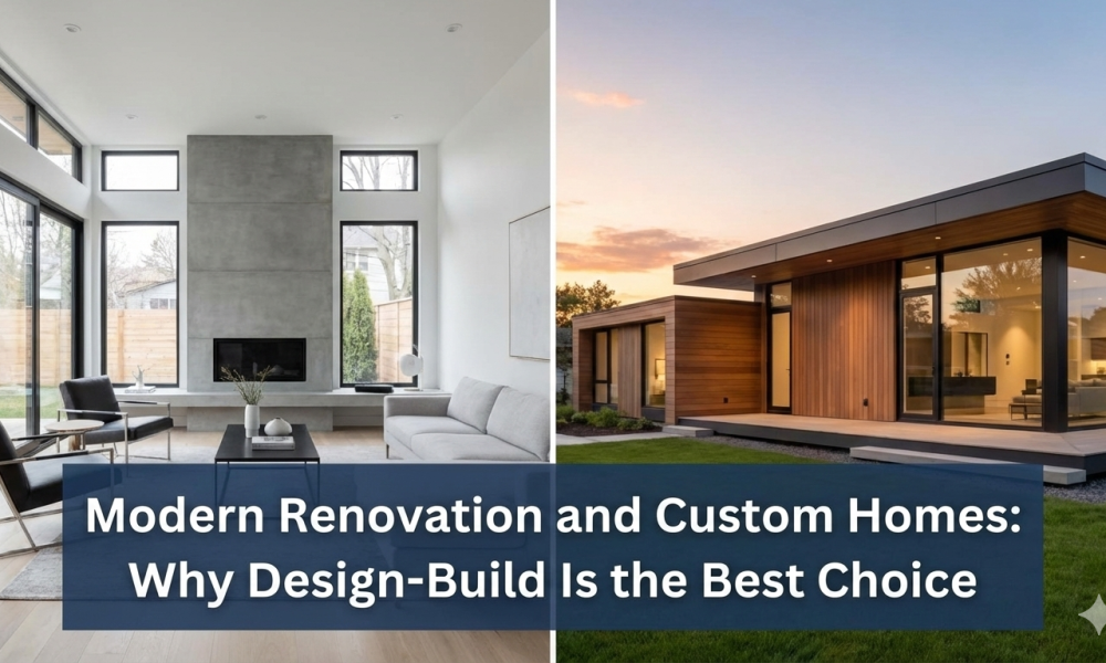 Modern Renovation and Custom Homes Why Design-Build Is the Best Choice