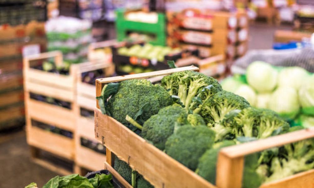 Close-up photo of  fresh vegetable in a warehouse
