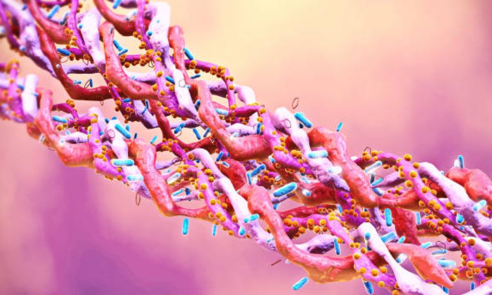 Collagen triple helix molecules,Collagen model protein, chemical structure,Bisoprolol molecule,The triple helix of amino acids.