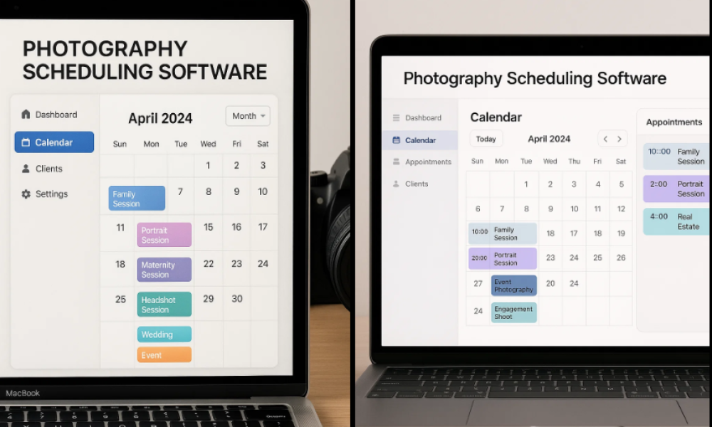 Photography Scheduling Software