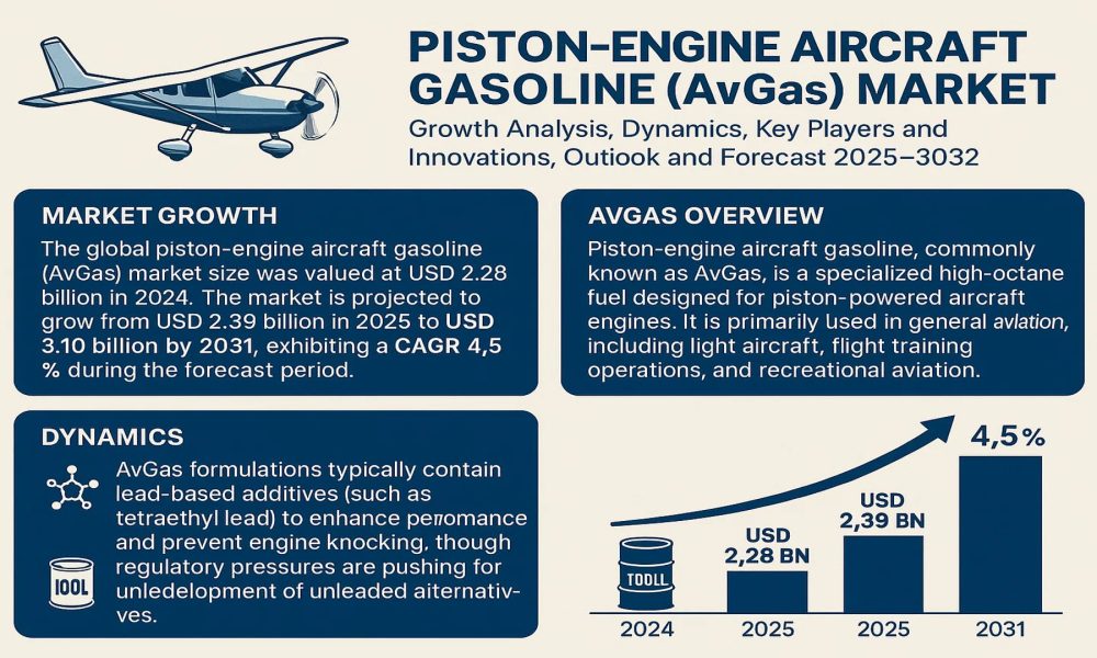 Piston-engine Aircraft Gasoline (AvGas) Market