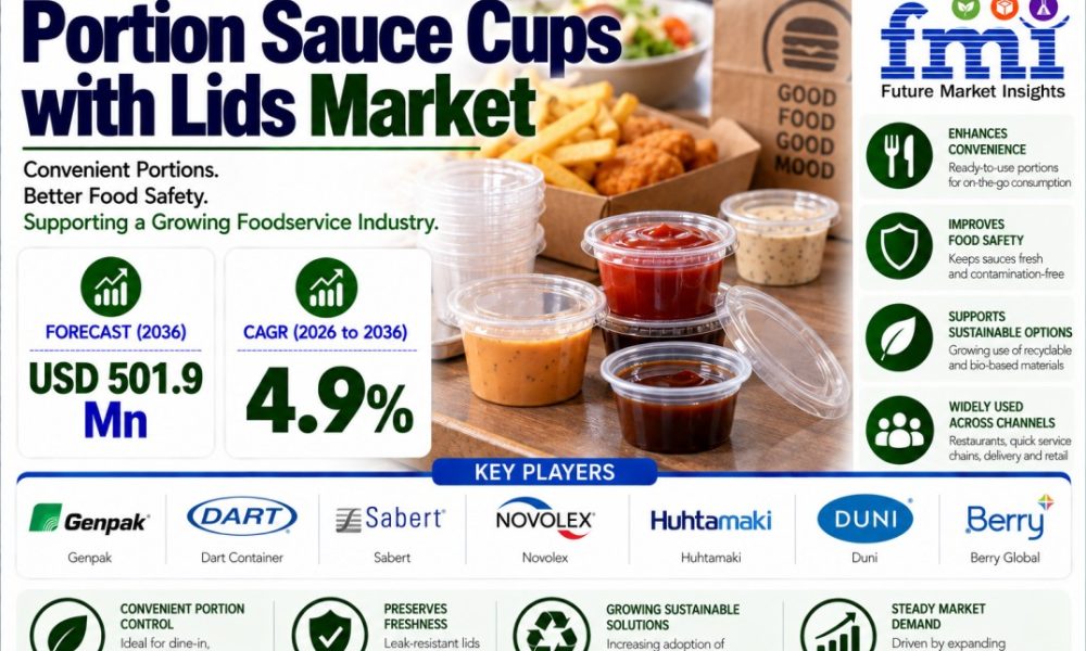 Portion Sauce Cups with Lids Market