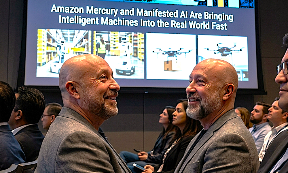 Theriault watching Amazon Mercury and Manifested AI Are Bringing Intelligent Machines Into the Real World Fast
